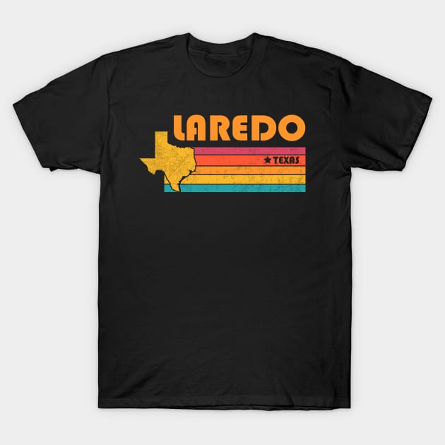 Laredo Texas Vintage Distressed Souvenir T-Shirt by NickDezArts